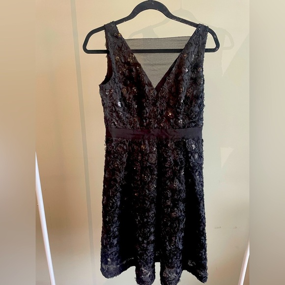 RW&CO black sequinned dress for formal event - Picture 1 of 5